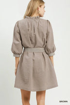 Tatum Tie Waist Mini Dress