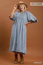 Jessie Puff Sleeve Midi Dress
