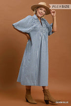 Jessie Puff Sleeve Midi Dress