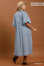 Jessie Puff Sleeve Midi Dress