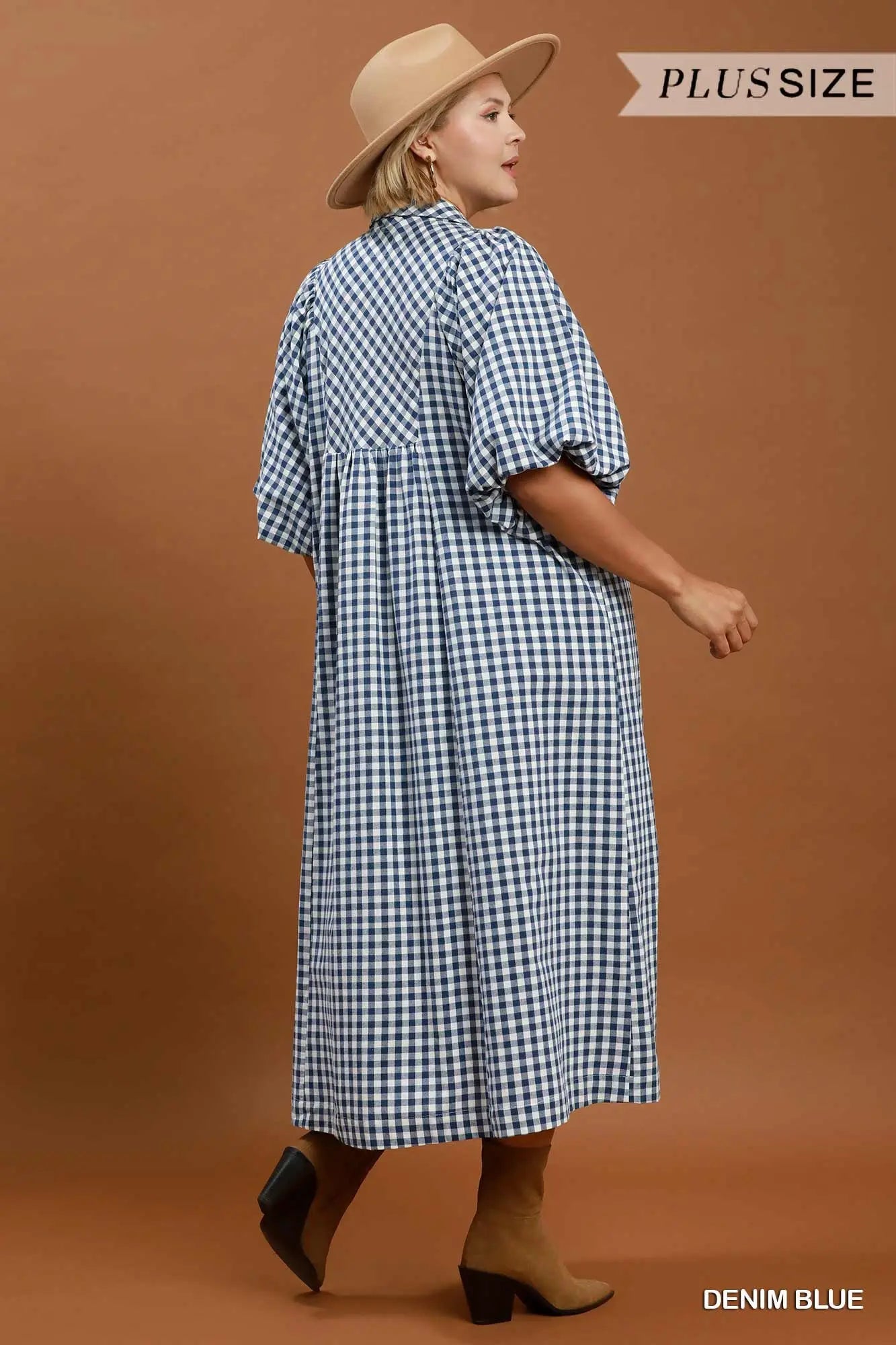 Jessie Puff Sleeve Midi Dress