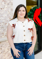 Belle Bow Detail Knit Vest