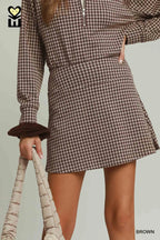 Gloria Gingham Plaid Skort