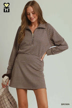 Gloria Gingham Plaid Skort