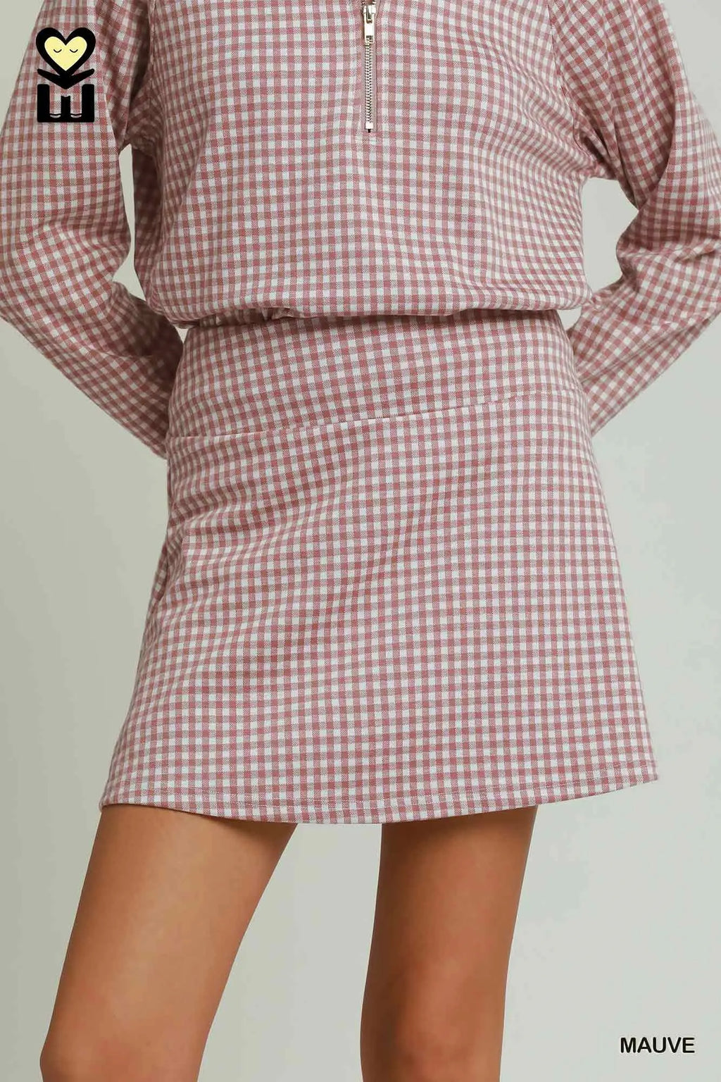 Gloria Gingham Plaid Skort
