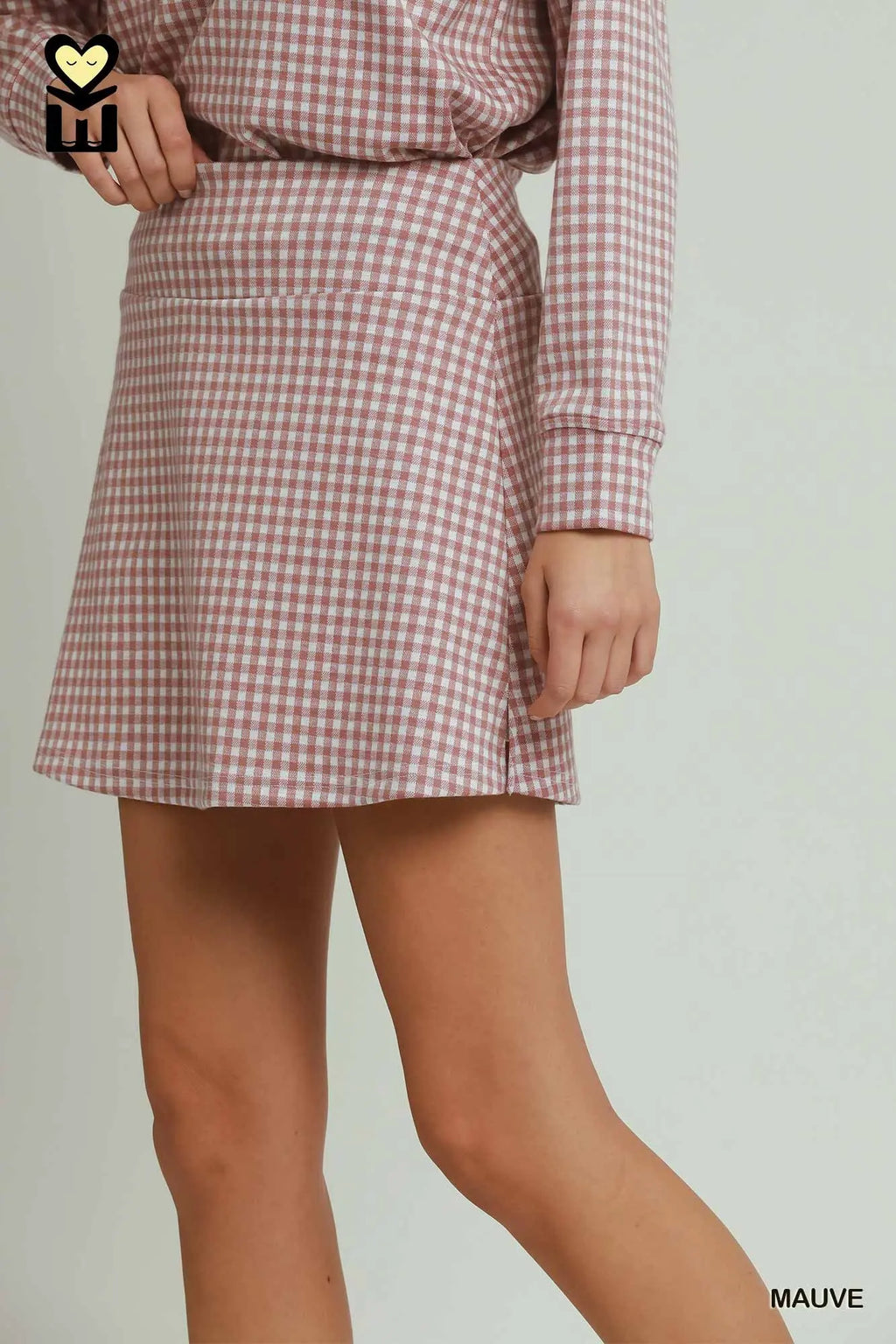 Gloria Gingham Plaid Skort