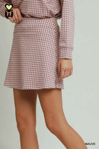 Gloria Gingham Plaid Skort