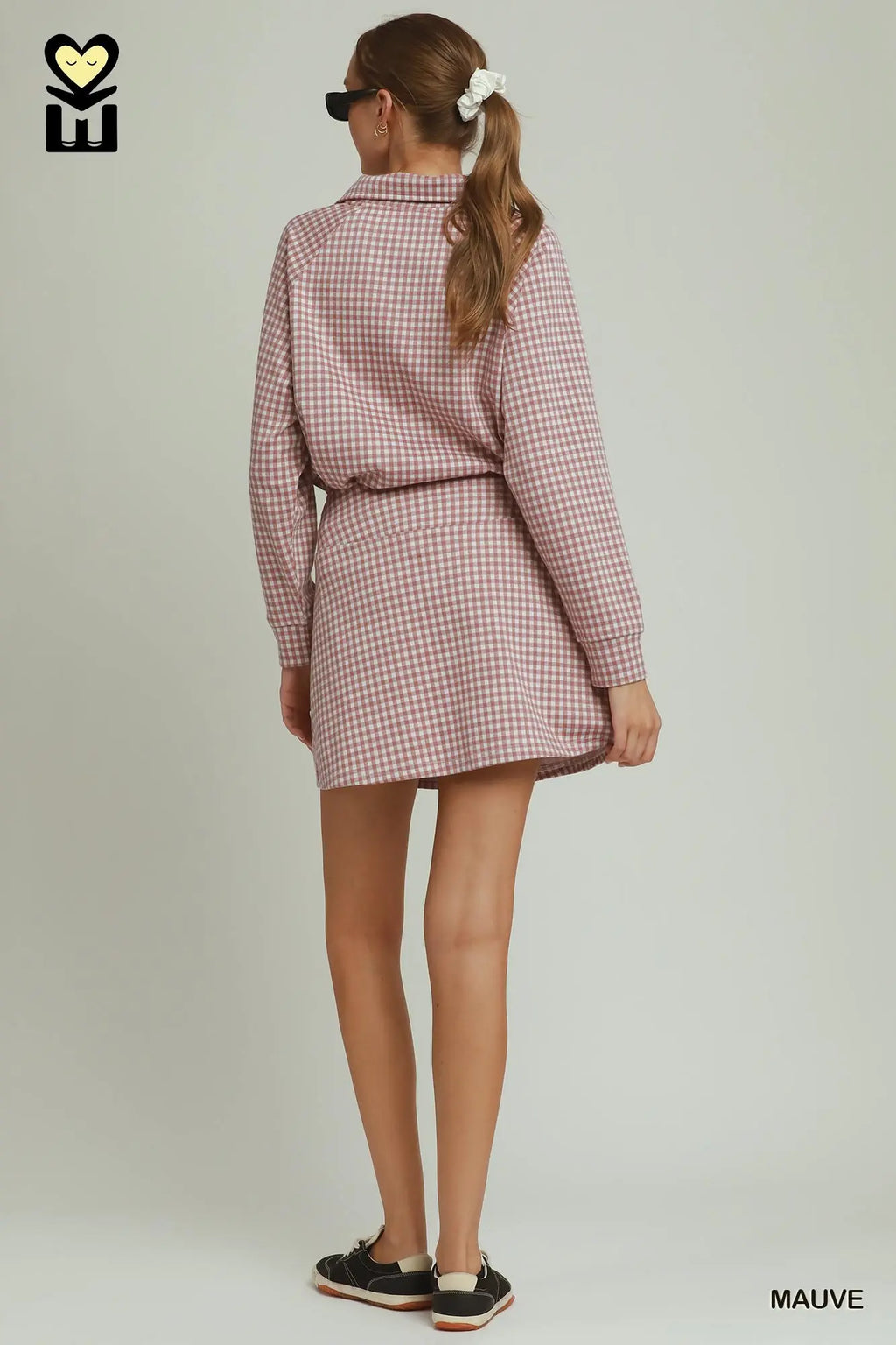 Gloria Gingham Plaid Skort