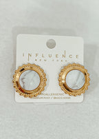 Dome Stone Earrings