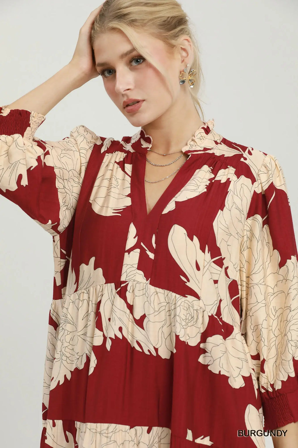 Sharon Floral Tiered Maxi Dress