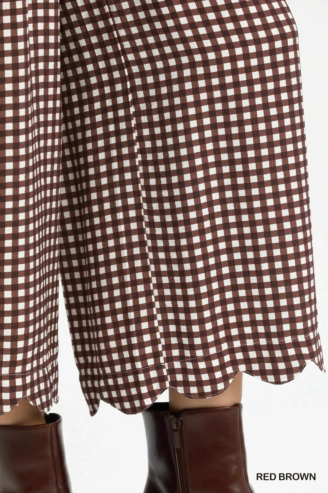 Gracelyn Gingham Crop Pants