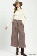 Gracelyn Gingham Crop Pants