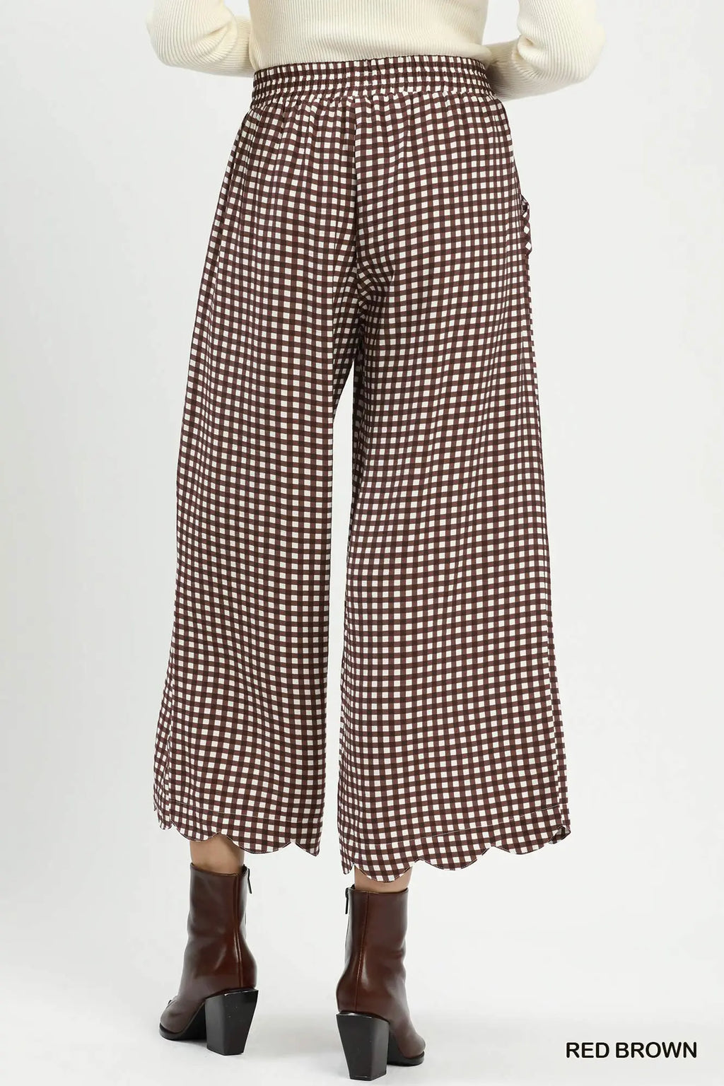 Gracelyn Gingham Crop Pants