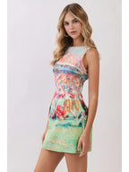 Frida Football Print Mini Dress