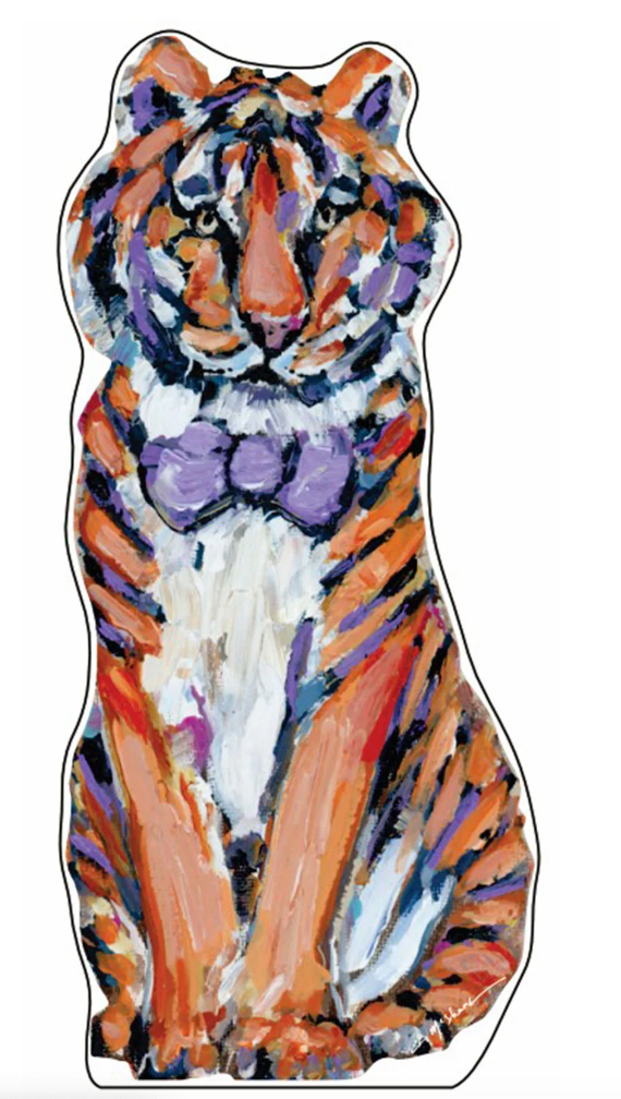 "Tiger Purple & Orange" acrylic shelfie