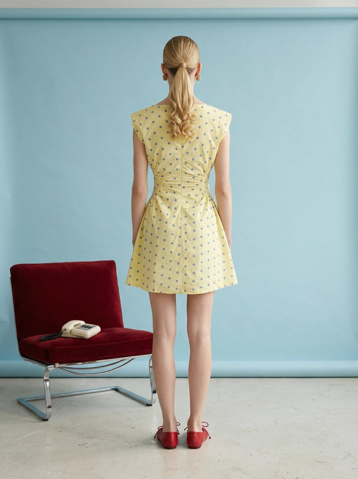 Mason Polka‑Dot Mini Dress