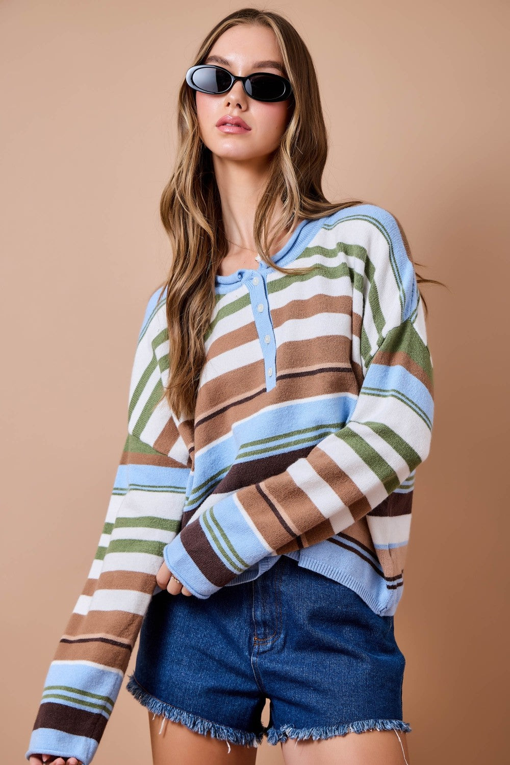 Wendy Henley Knit Top