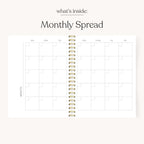Green Gingham Undated Planner