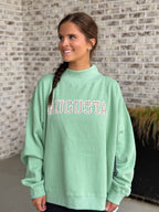Augusta Gingham Mock Neck