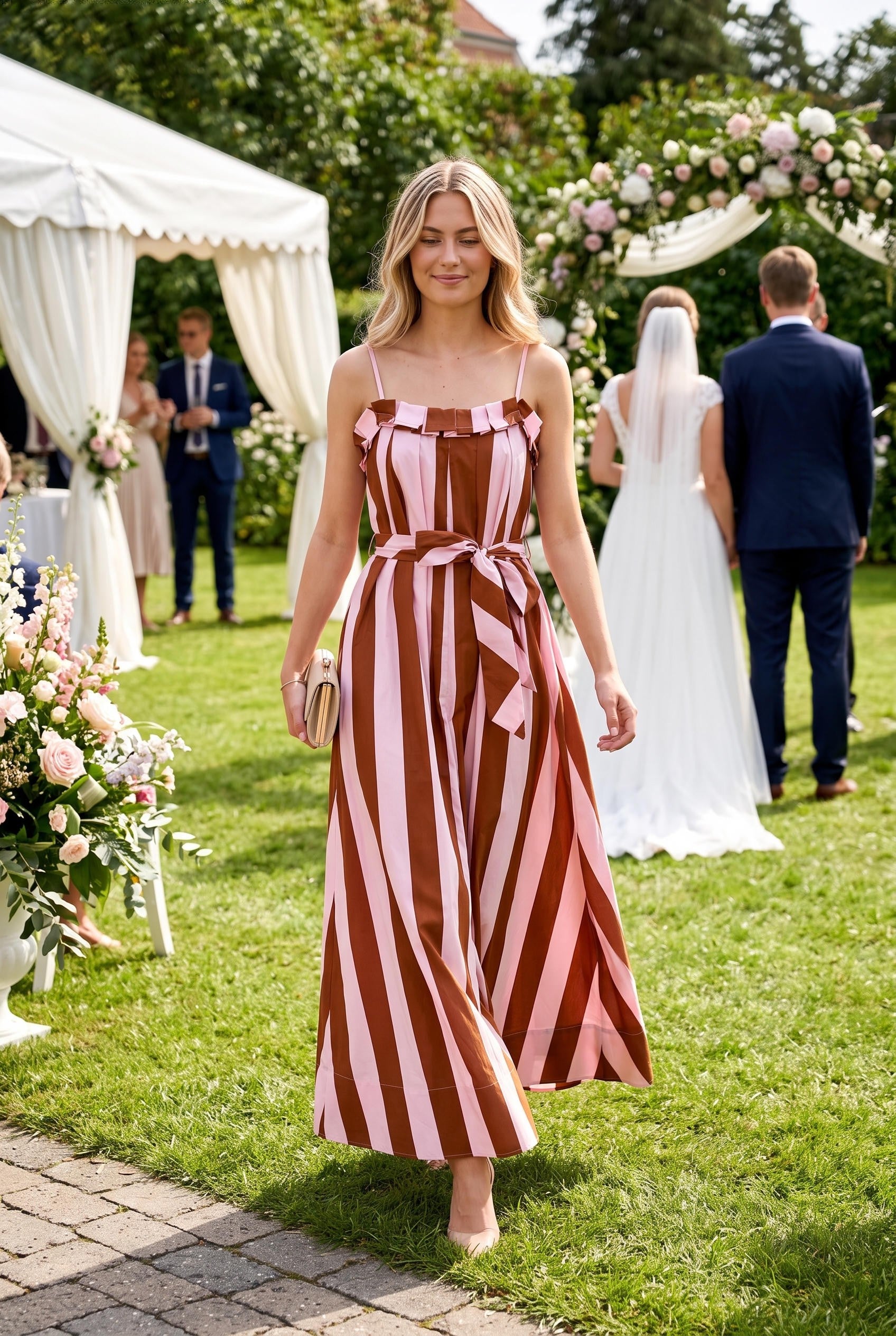 Corrine Striped Maxi Dress