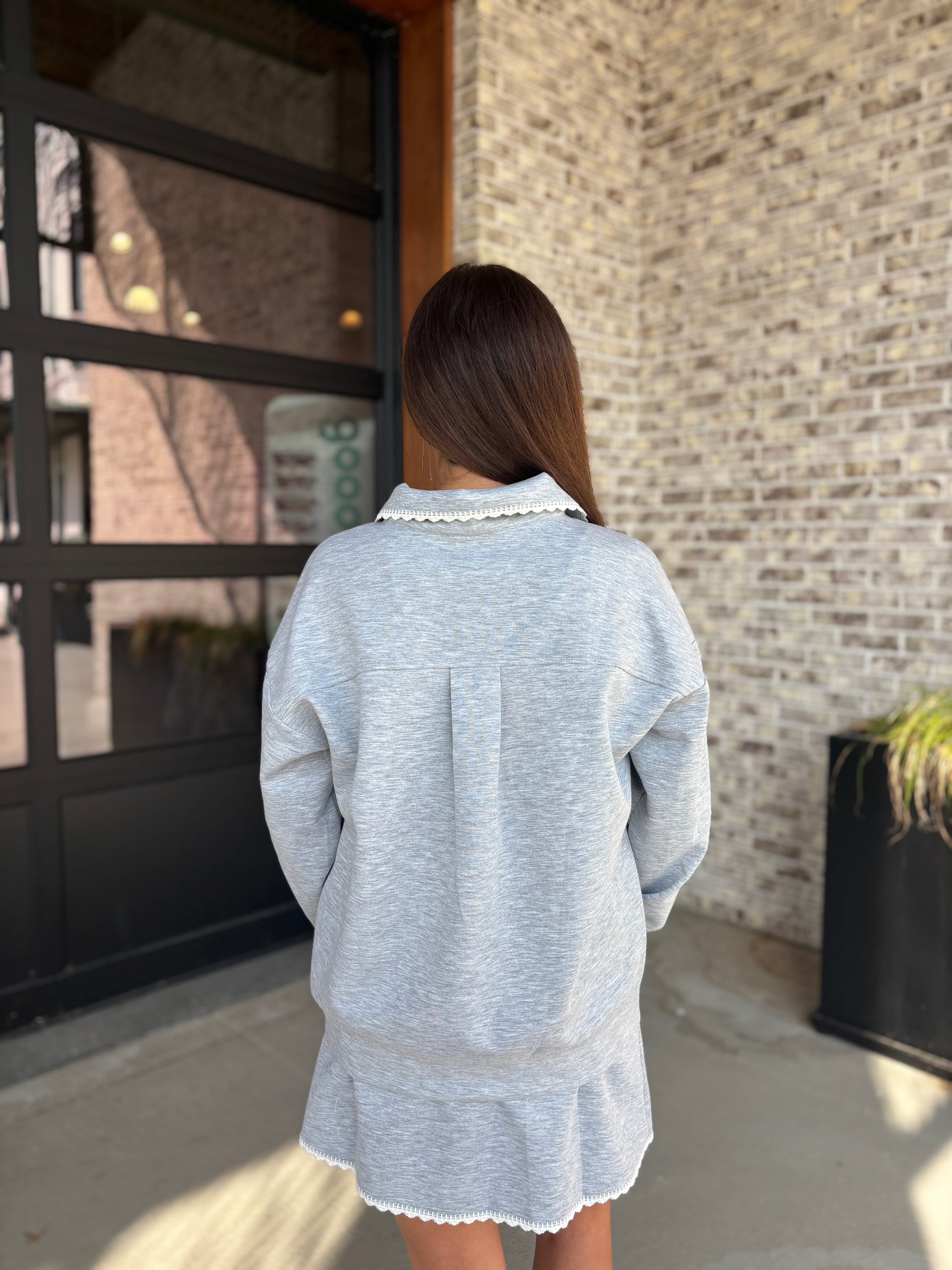 Callis Crochet Hem Top