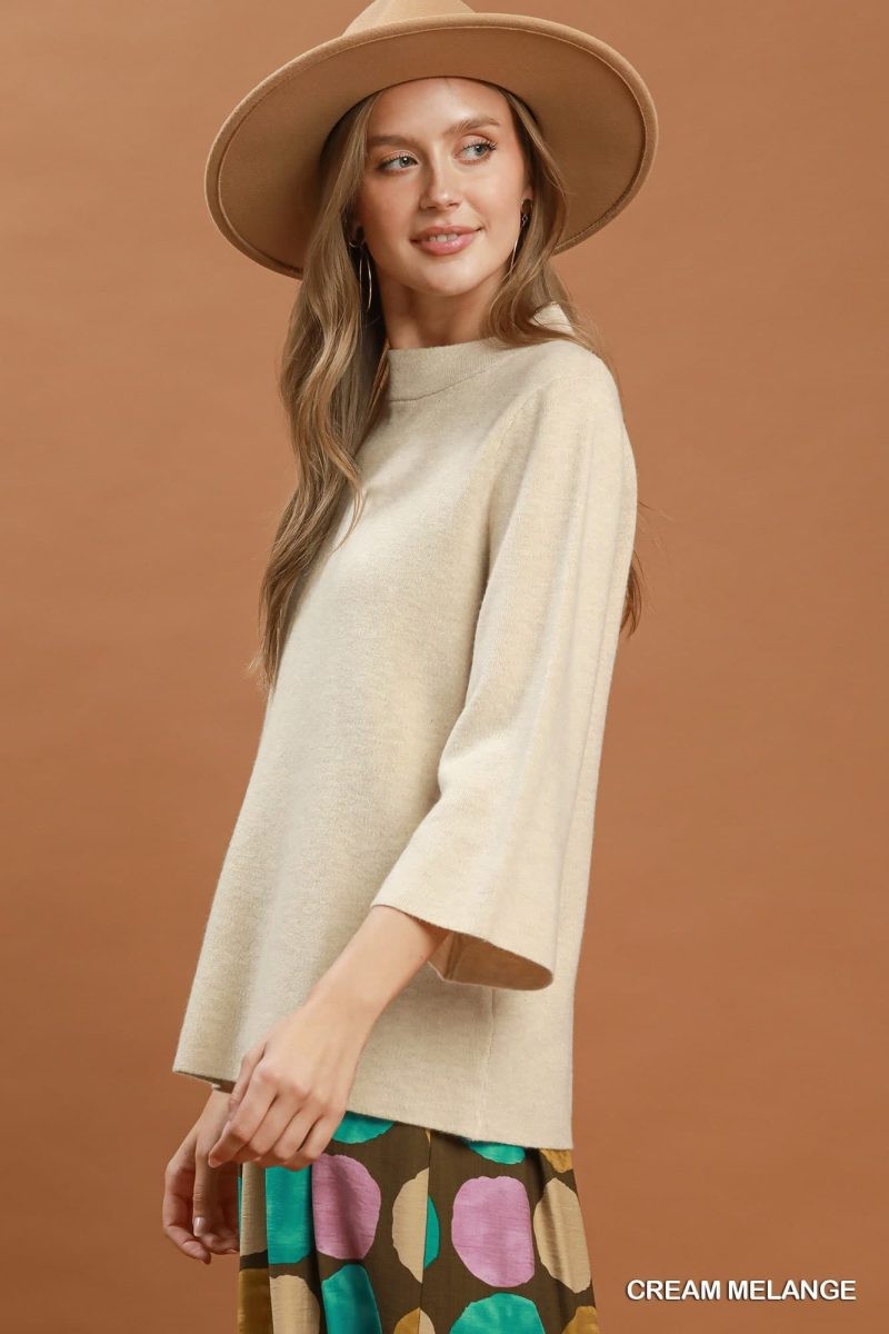 Mia Mock Neck Sweater Top
