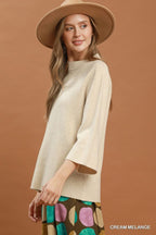 Mia Mock Neck Sweater Top