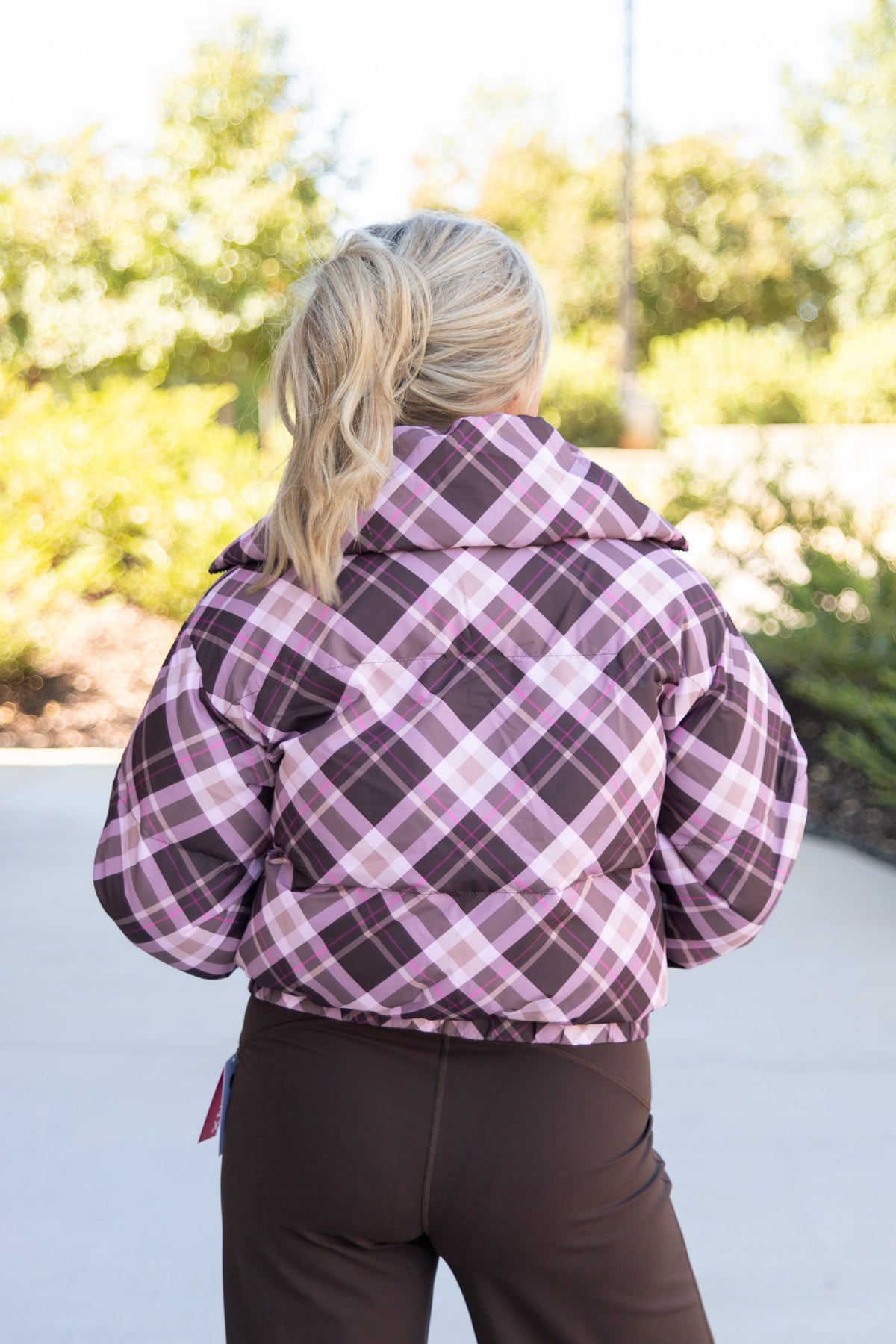 Mira Plaid Puffer Jacket