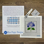 Blue Poppy Needlepoint Starter Kit