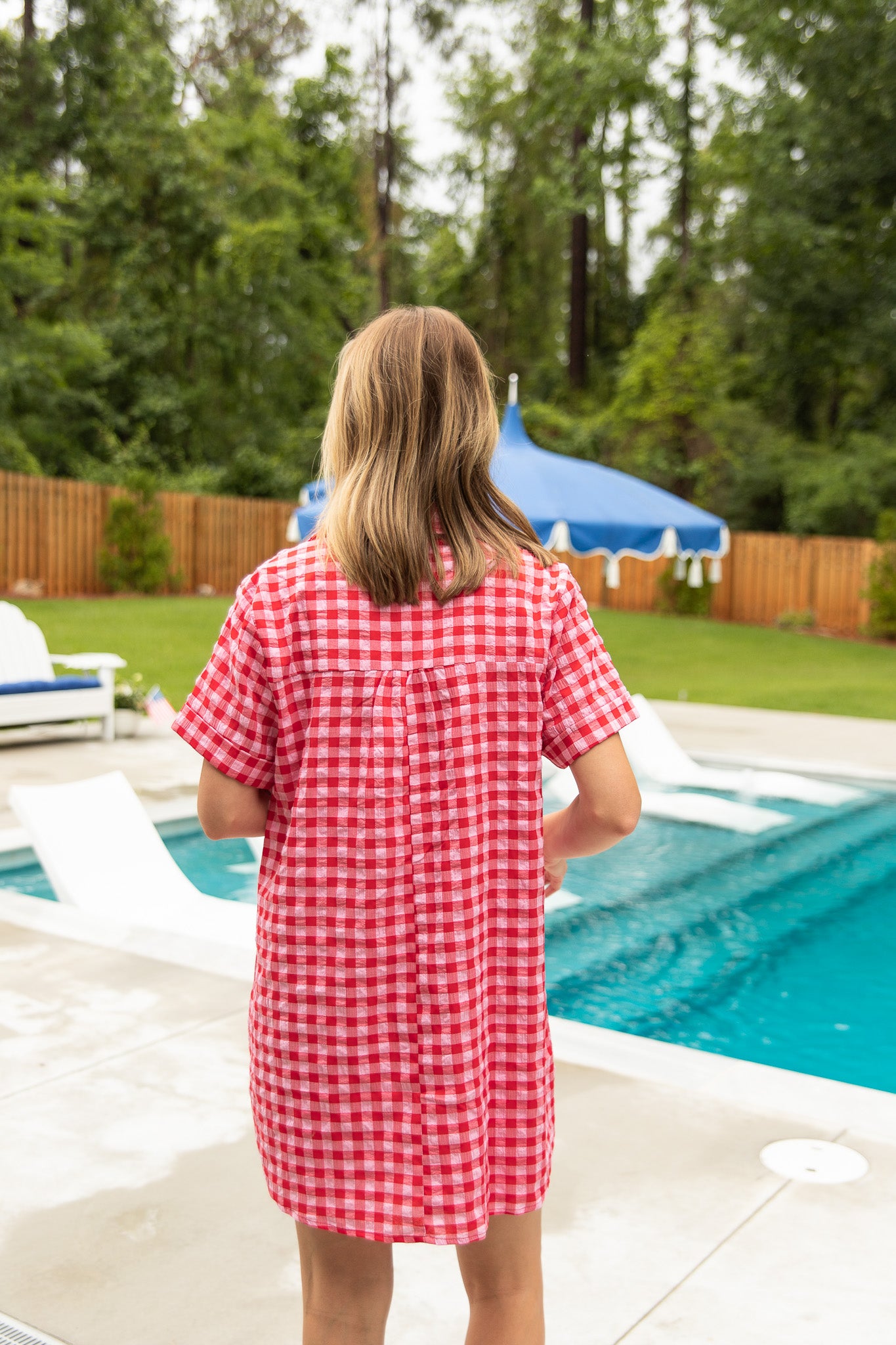 Danna Gingham Easy Shirt Dress