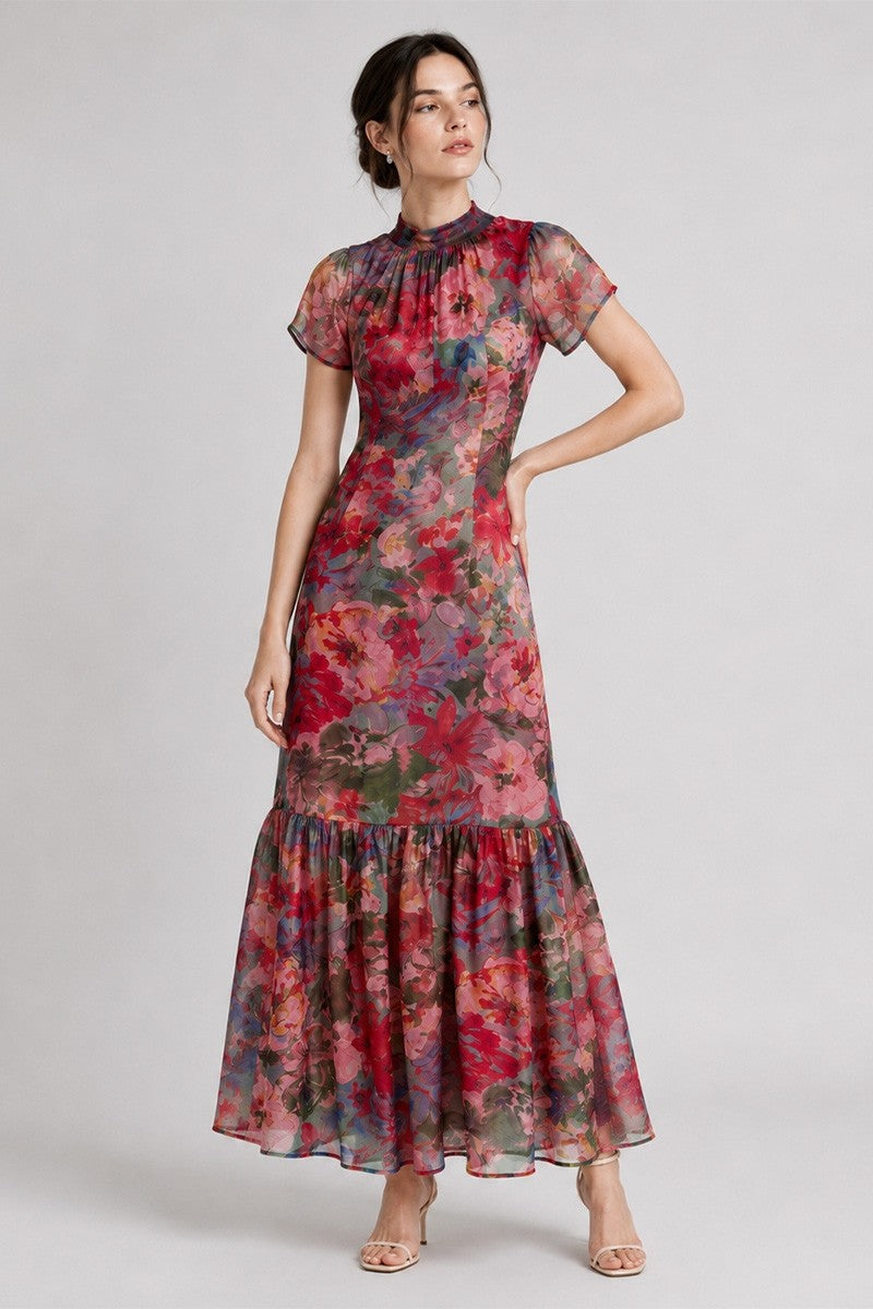 Petal Floral Maxi Dress