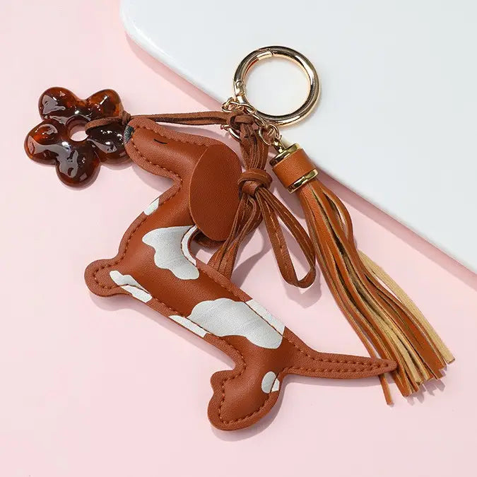 Vegan Leather Dog Bag Charm