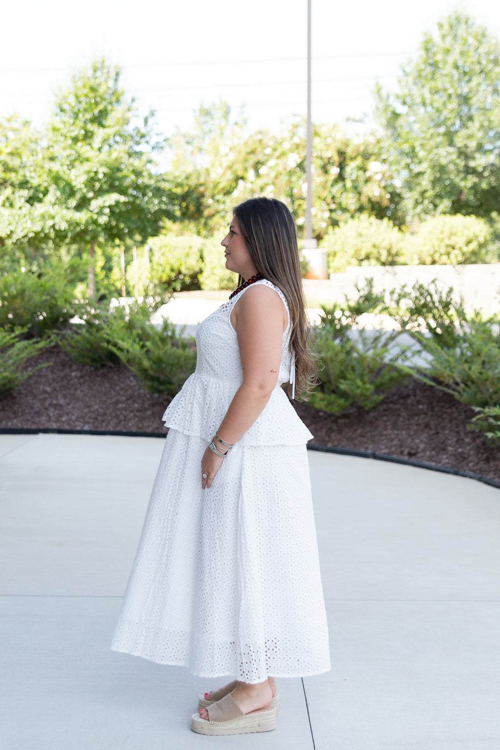 Quinn Eyelet Midi Dress