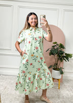 Soft Floral Everyday Midi Dress