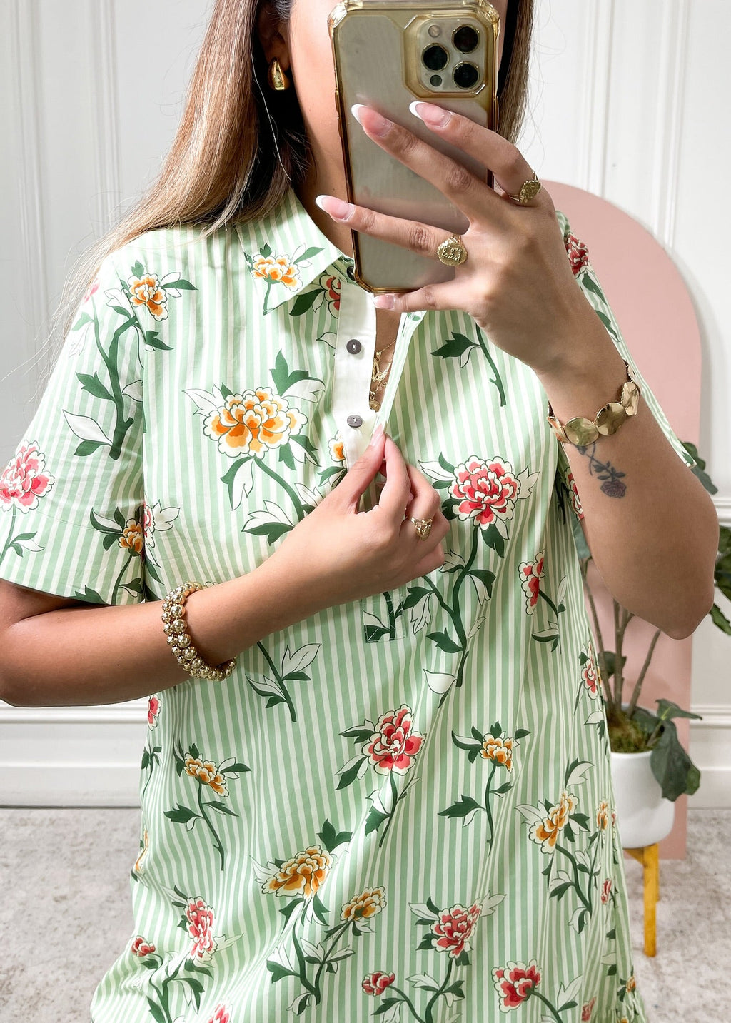 Soft Floral Everyday Midi Dress