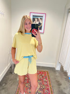 Brielle Stripe Shorts Set