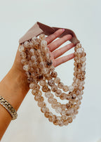 Agate Ball Beaded Necklace