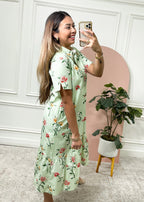 Soft Floral Everyday Midi Dress