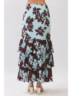 Tara Tiered Ruffle Maxi Skirt