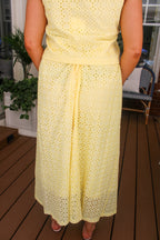 Hollie Eyelet Midi Skirt