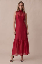 Evie Mock Neck Maxi Dress