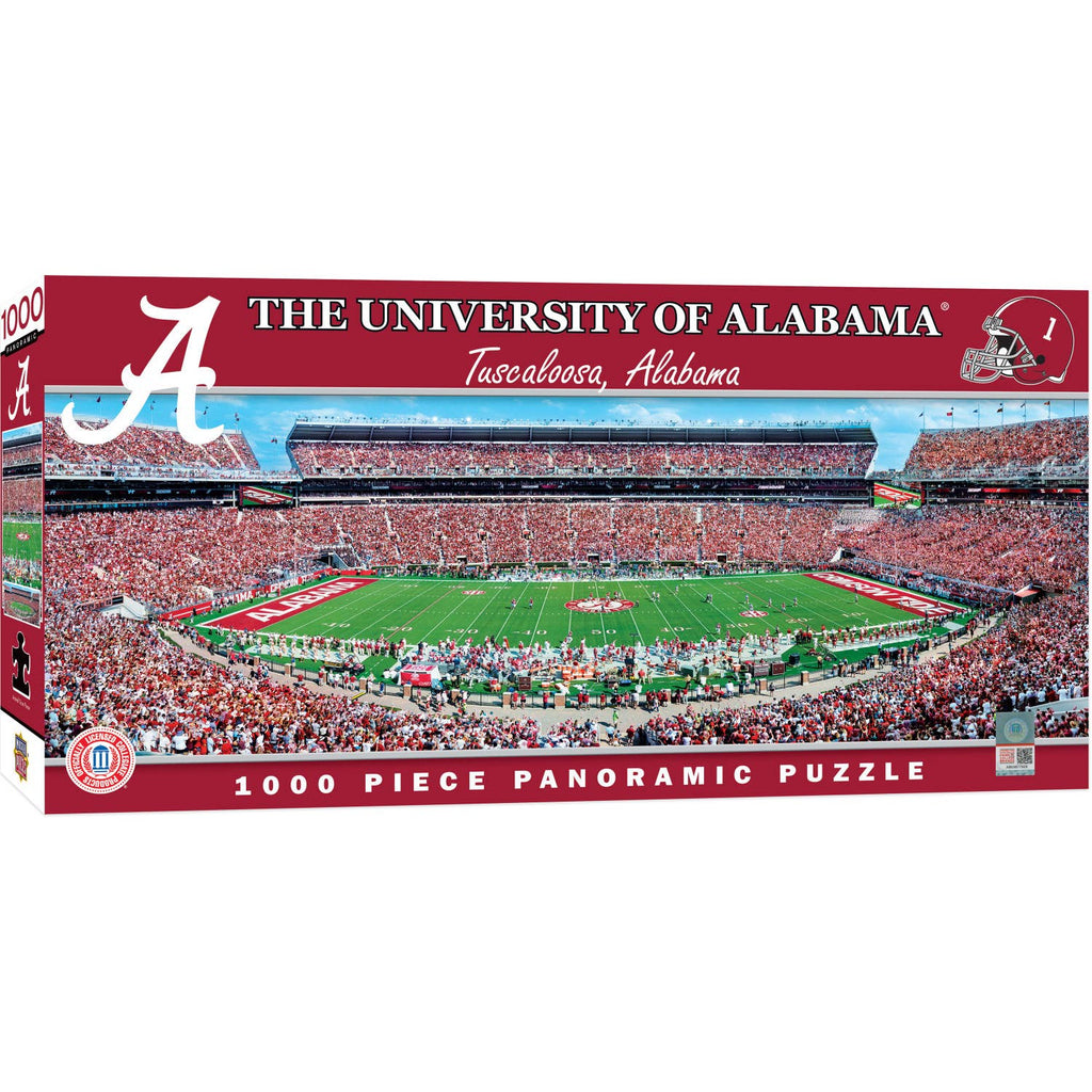 Alabama Crimson Tide - 1000 pc Panoramic Puzzle Center View