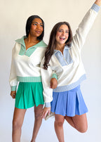 Tilley Striped Collar Pullover