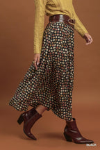 Thalia Polka Dot Maxi Skirt