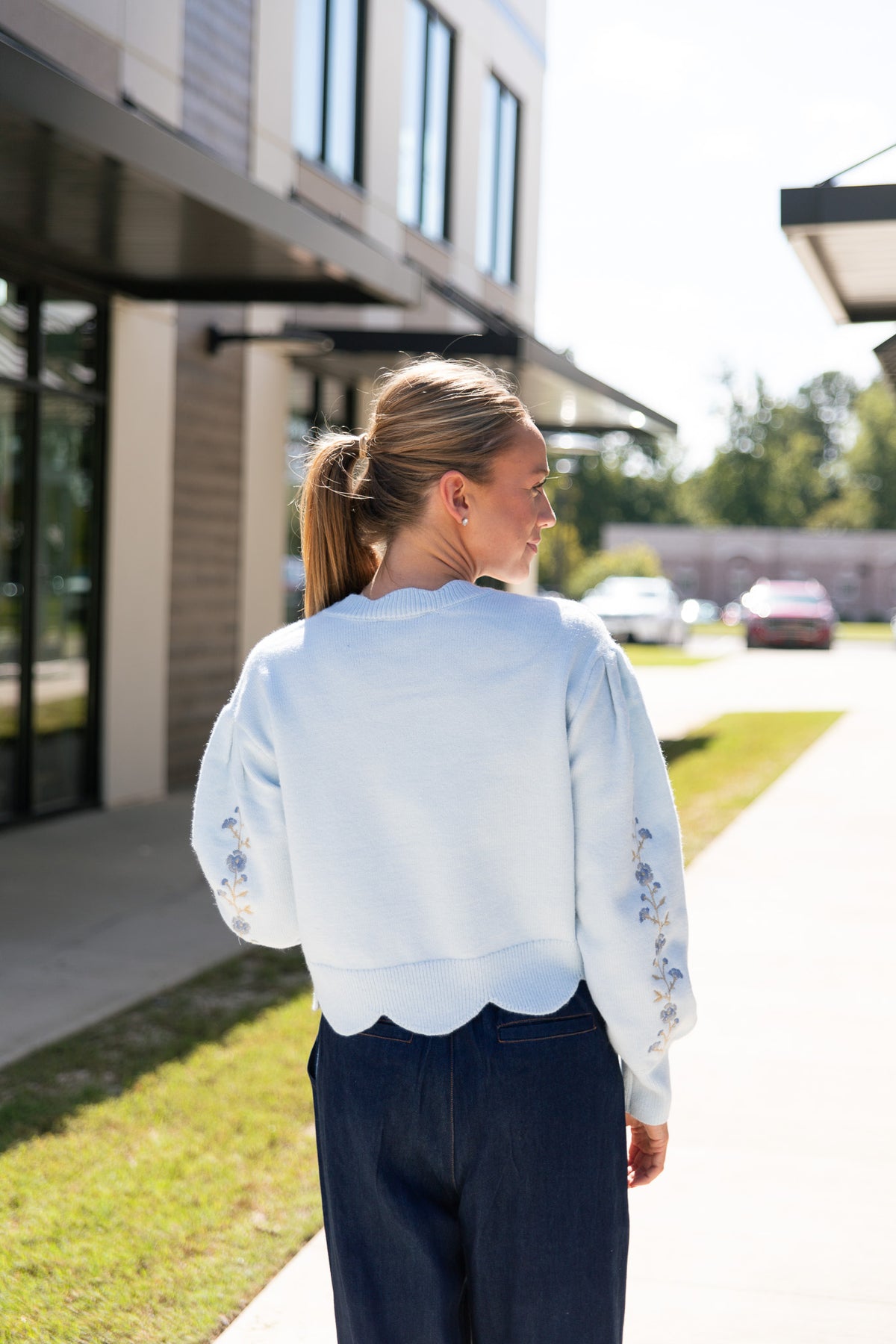 Lily Floral Embroidered Sweater