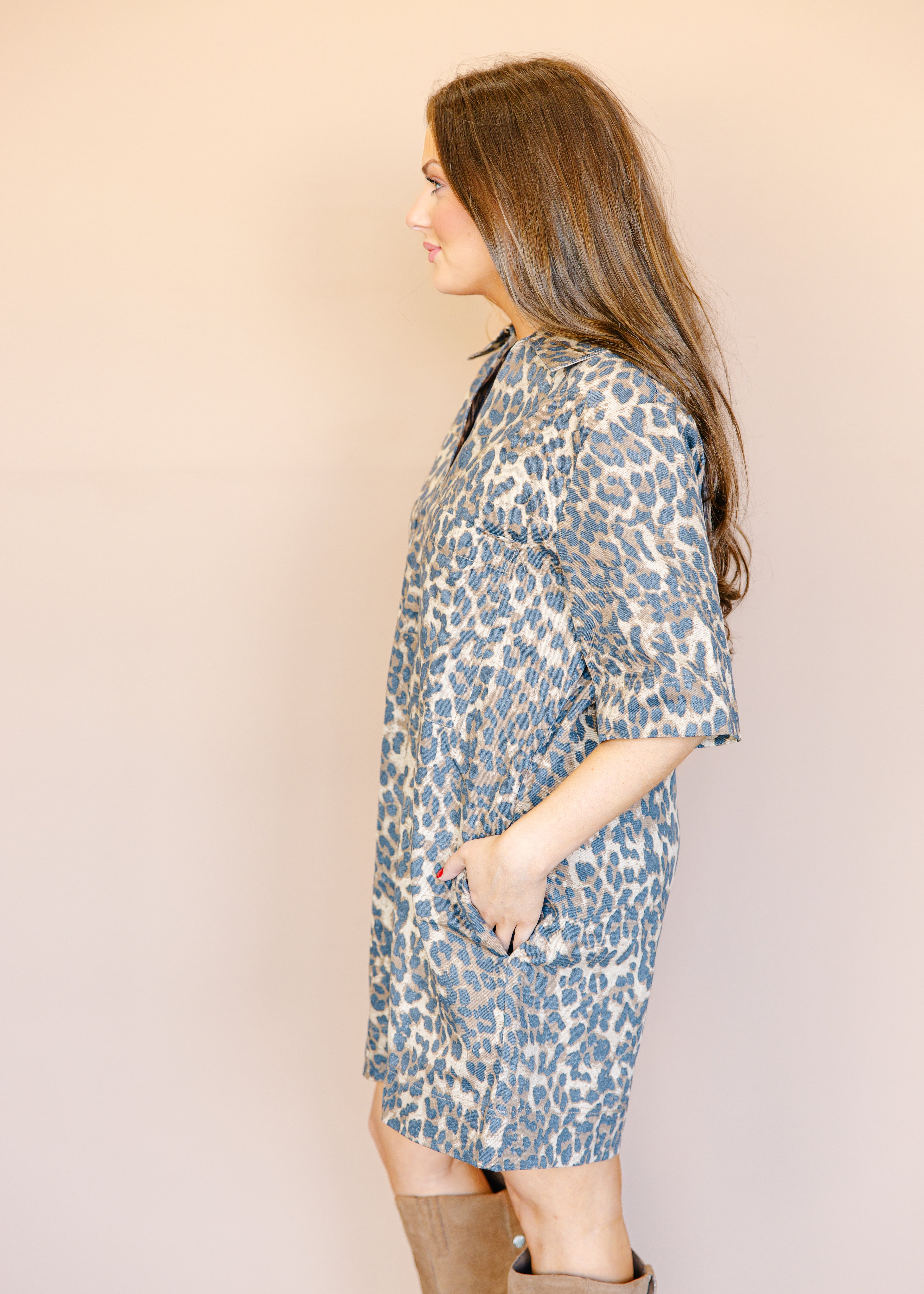 Sienna Leopard Print Shift Dress