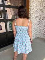 Calla Floral Smocked Mini Dress
