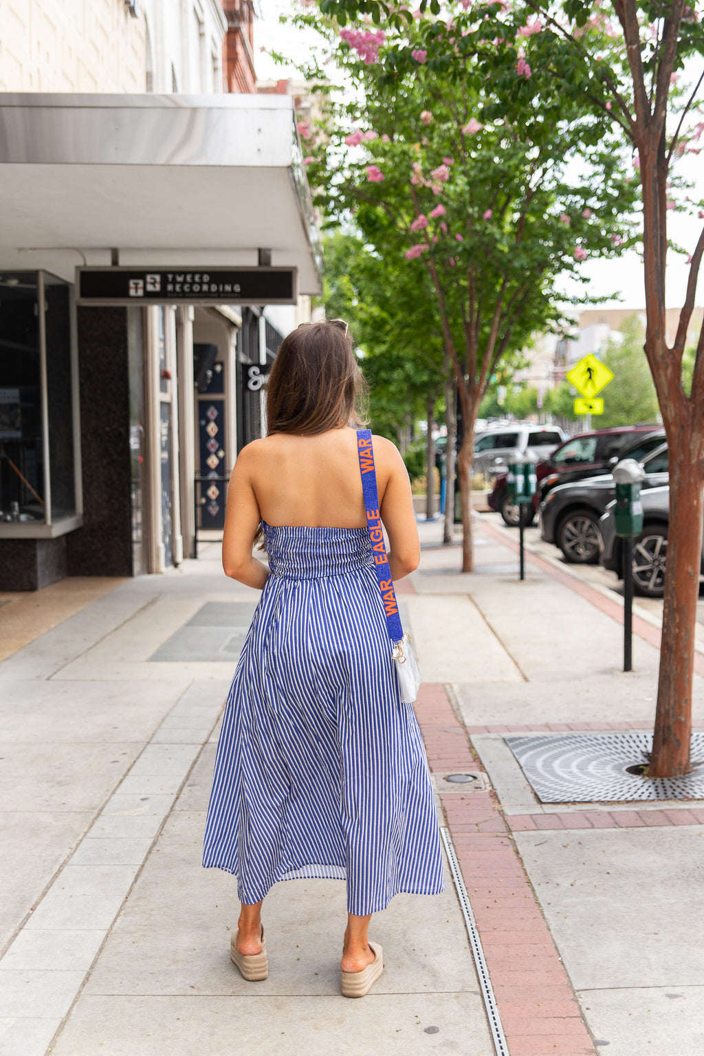 Allison Strapless Striped Maxi Dress