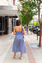 Allison Strapless Striped Maxi Dress