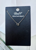 Initial Gold Dipped Necklace